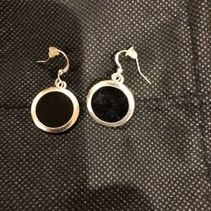 Silver and black earrings, please bundle